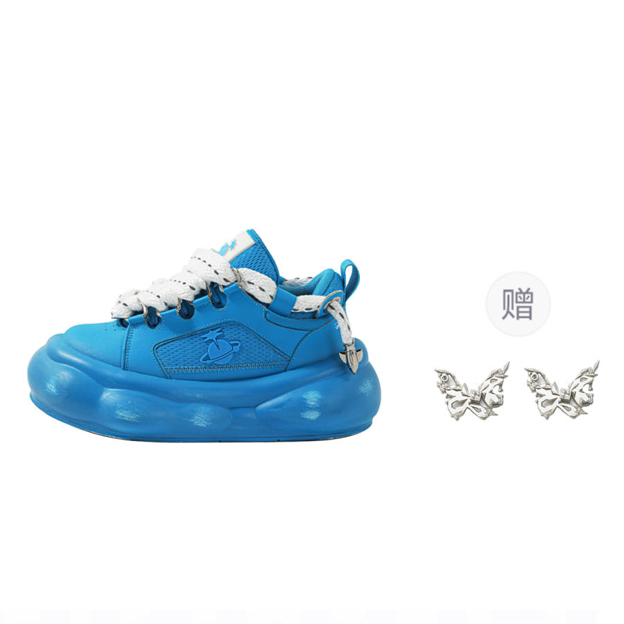 OmniPlanet Mesh Cushioning Balance Lightweight Height Increasing Low top Casual Shoes Unisex Blue