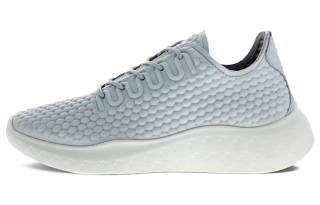 Ecco Therap Leather Abrasion Resistant Low top Running Shoes Women's Silver