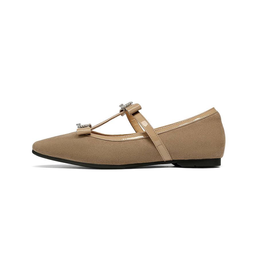 GOLDLION Flat Mary Jane Shoes 1CM Women's
