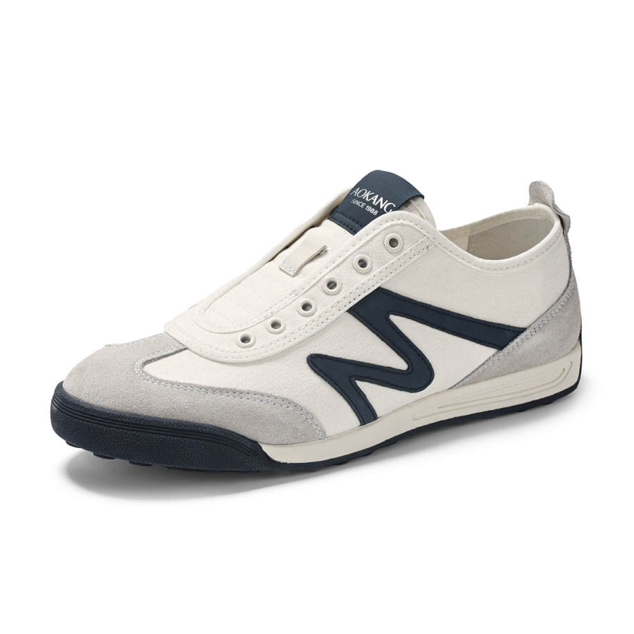 AOKANG Low top Casual Shoes Men's White Gray