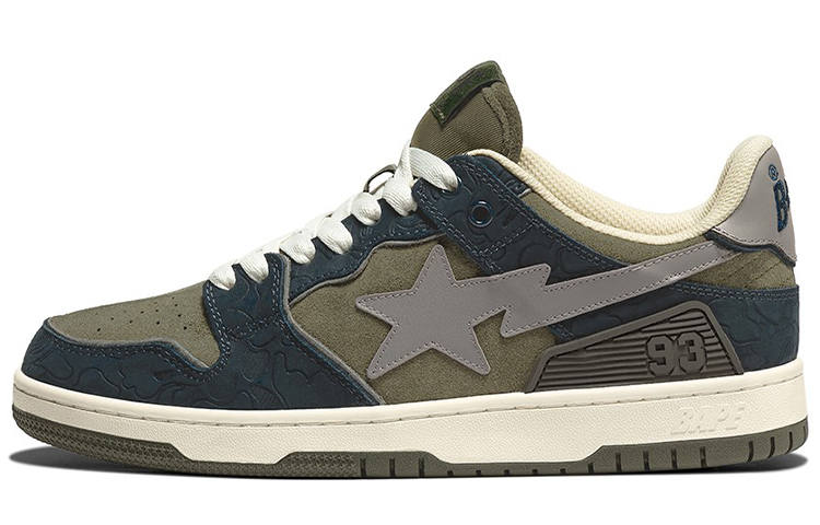 A BATHING APE BAPE A BATHING APE Bape SK8 Sta Army Green Dark Blue