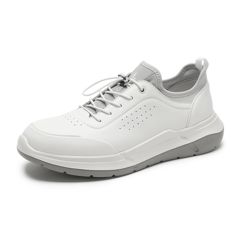 AOKANG Cow Leather Low top Casual Shoes Men's White