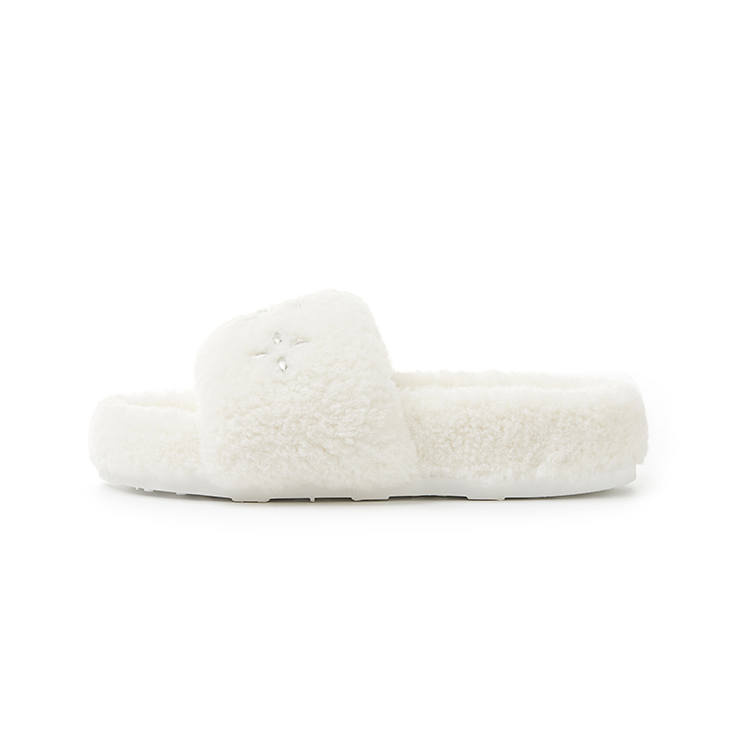 TRAPAR WAVES EVA Abrasion Resistant Abrasion Resistant Slide Slippers Women's White