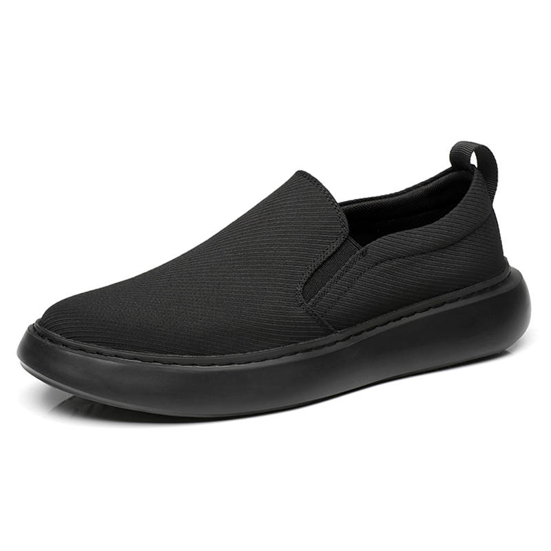 SENJIALUO Denim Casual Shoes Men's Black