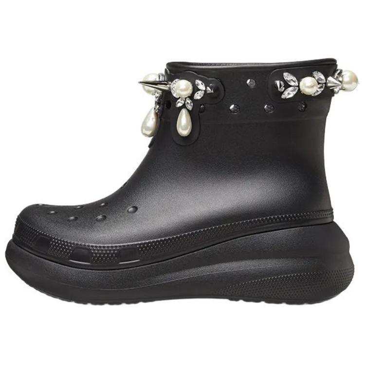 Crocs Crocs Classic Crush Boot Simone Rocha Black Women's