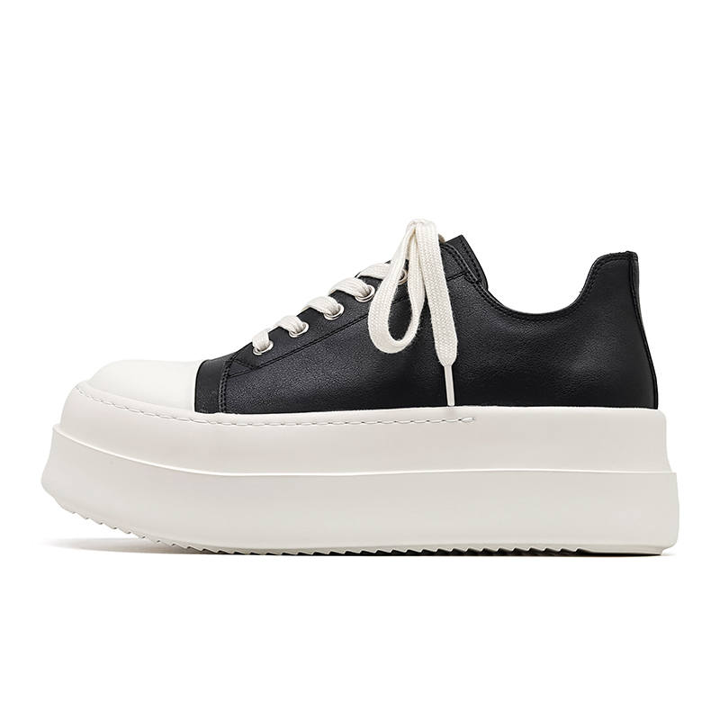 WEISHIBANGWEI Slip Resistant Abrasion Resistant Slip Resistant Abrasion Resistant Low top Skateboard Shoes Unisex Black