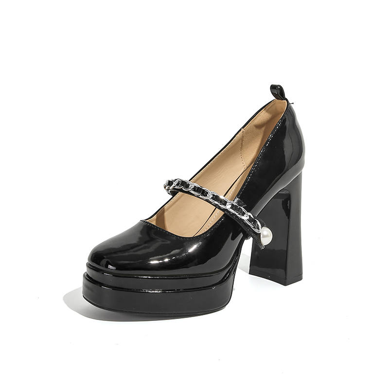Bamiti Patent Leather High Heels Women's Black