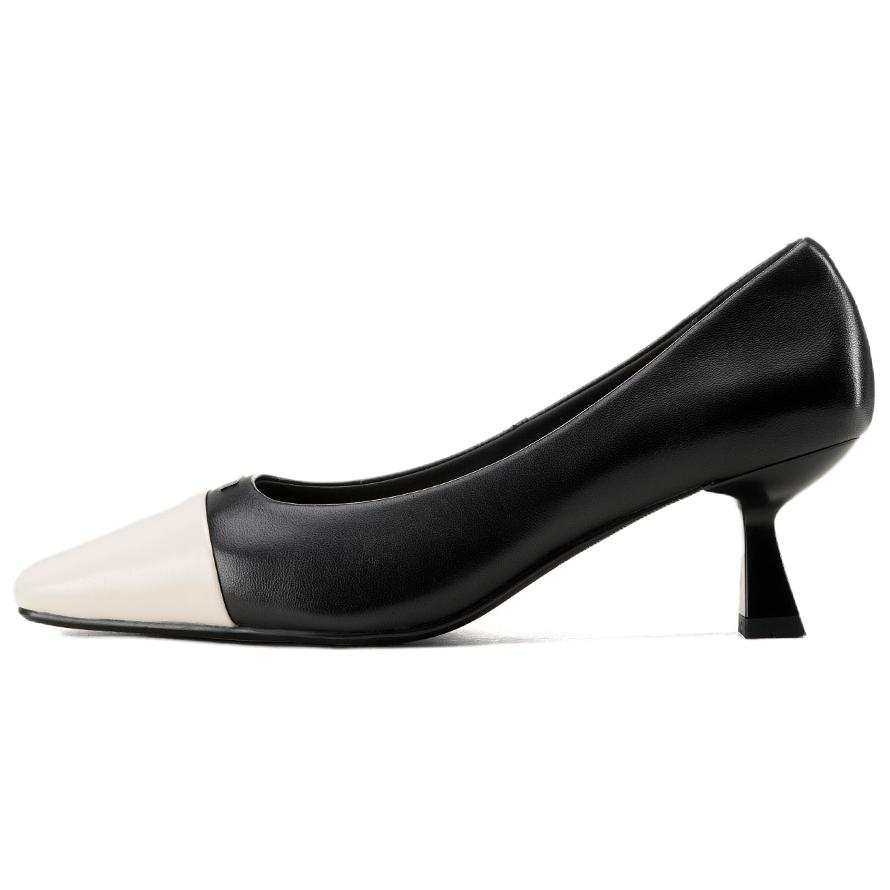 GOLDLION Sheepskin Slim Heel High Heels Women's