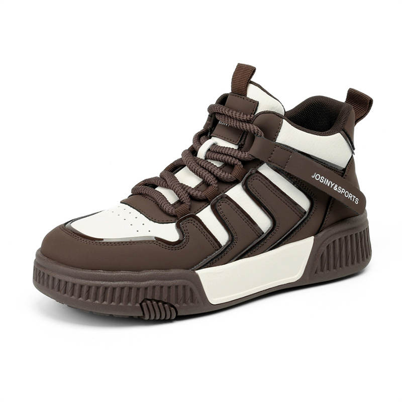 JOSINY Synthetic Leather Low top Casual Shoes Women's Beige Brown