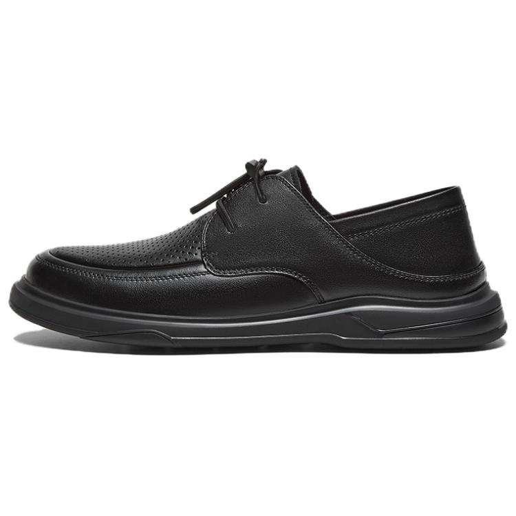 BASTO Cow Leather Casual Shoes Men's Black