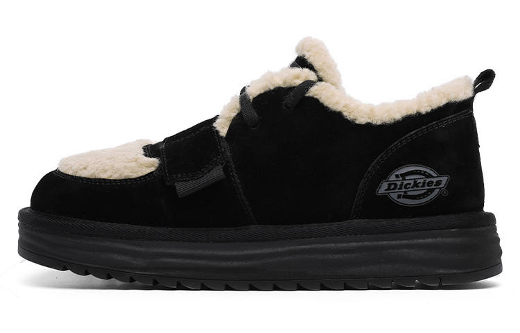 Dickies British Classic And Versatile, Platform Outdoor, Thermal Fleece Lined Low top Casual Shoes Women's Black