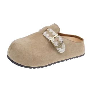 TIMSVOL Rubber Sole Abrasion Resistant Abrasion Resistant Closed Toe Slippers Women's