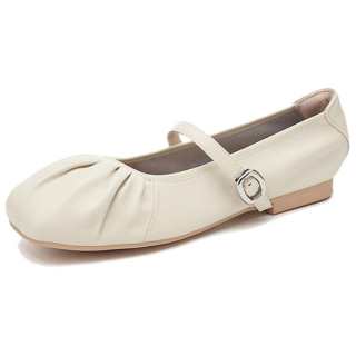 QUICHESHOES Synthetic Leather Flat Mary Jane Shoes Women's