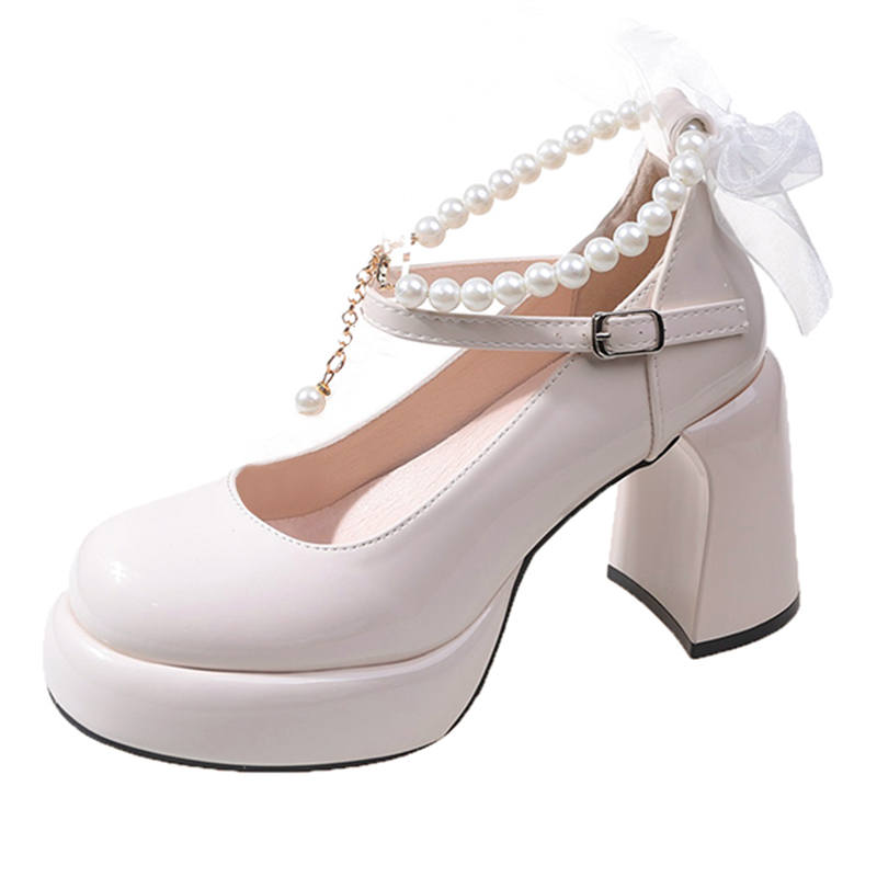 YIYIQIN Chunky Heel High Heels 9cm Women's