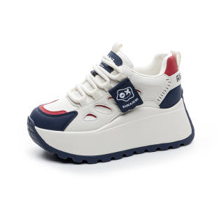 CHOVO Cow Split Leather Low top Chunky Sneakers Women's