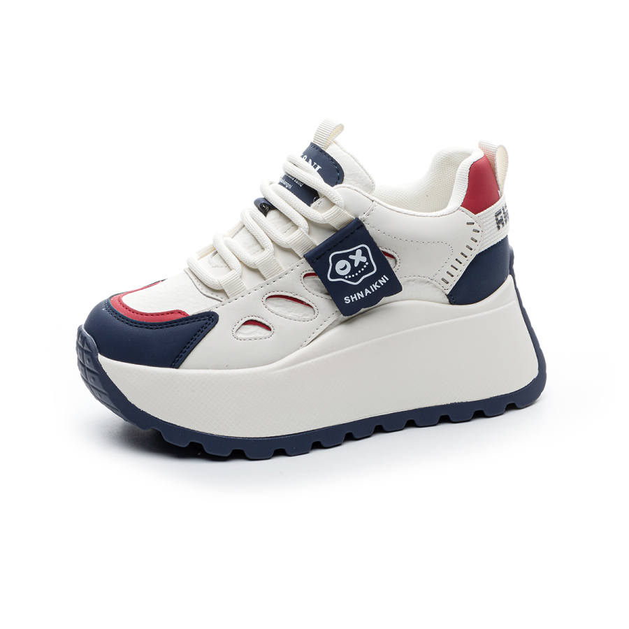 CHOVO Cow Split Leather Low top Chunky Sneakers Women's
