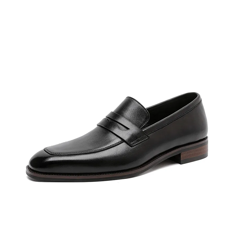 SOBB SOBB Casual Leather Shoes Men's Low Top Black/Brown