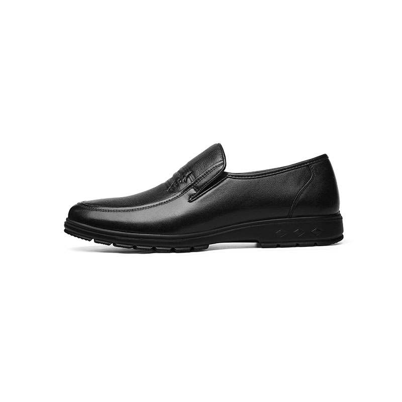 RED DRAGONFLY Cow Leather Casual Shoes Men's Black