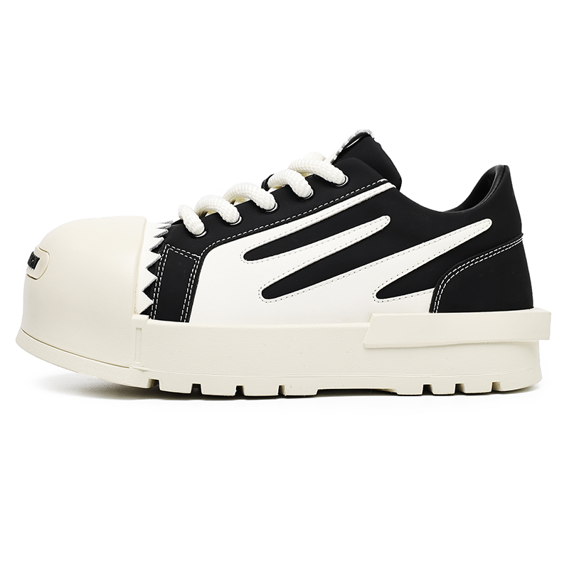 MPZY Abrasion Resistant Low top Skateboard Shoes Unisex Black