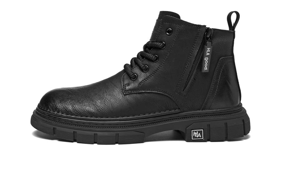HLA HLA Combat Boots Men's Black/Dark Brown