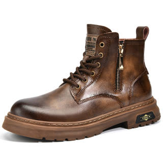 TRUE-N TRUEN Short Combat Boots 5cm Men's