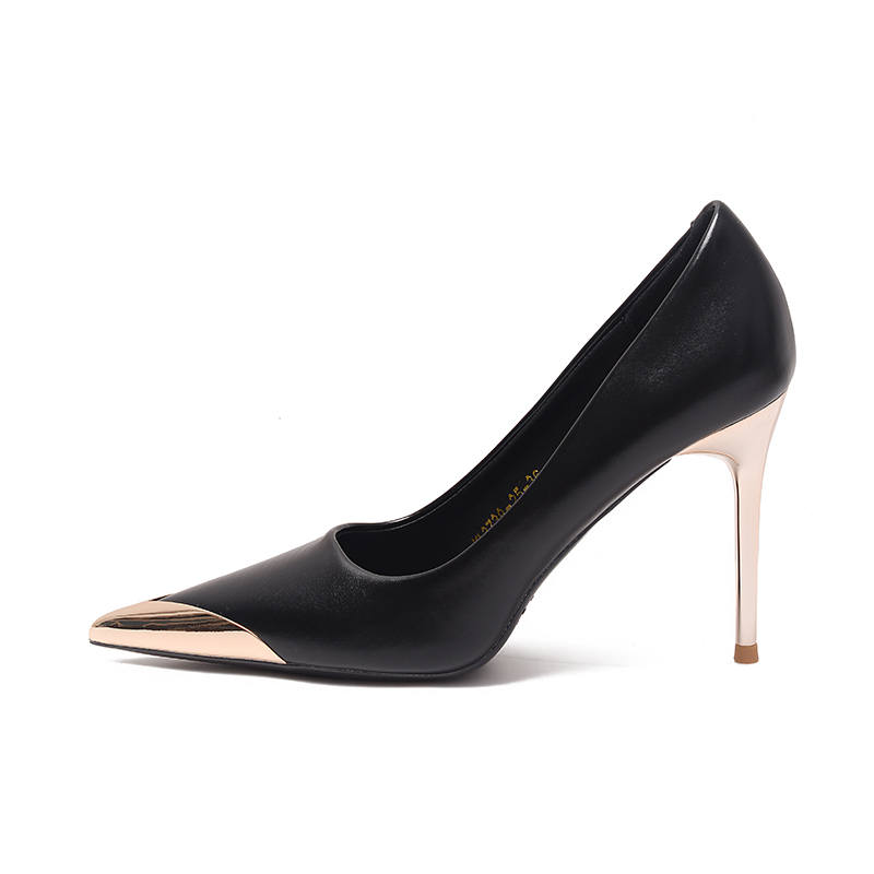 YAFEI XUANYU Microfiber Leather Slim Heel High Heels Women's
