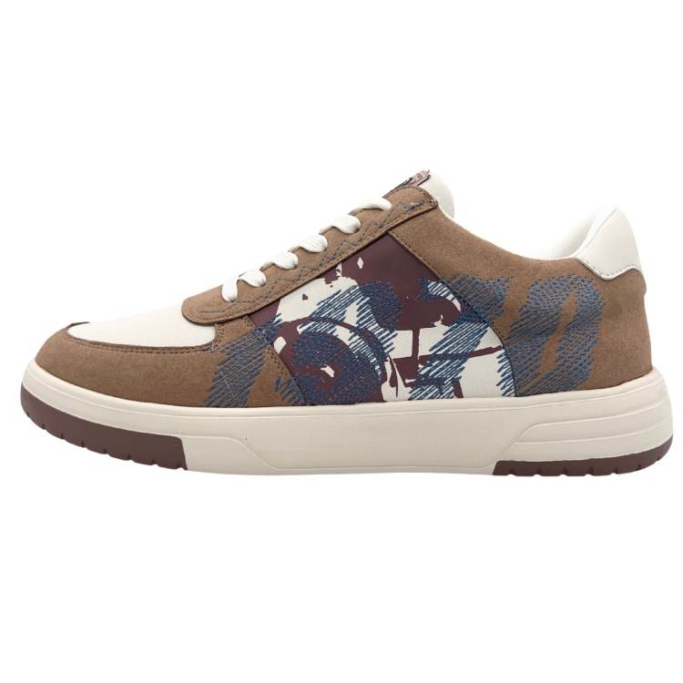 QIANJIN Lightweight And Breathable Low top Skateboard Shoes Men's Brown
