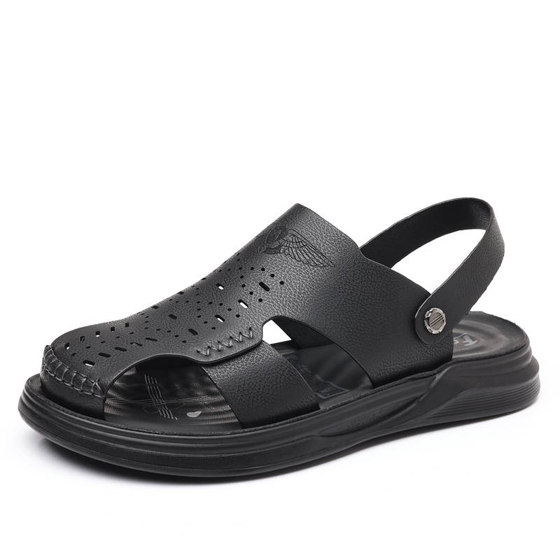 POPULAR ROUSE PR POPULAR ROUSE PR Microfiber Leather Beach Sandals Men's