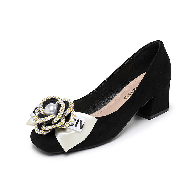 JIUXINGDAO High Heels Women's Black