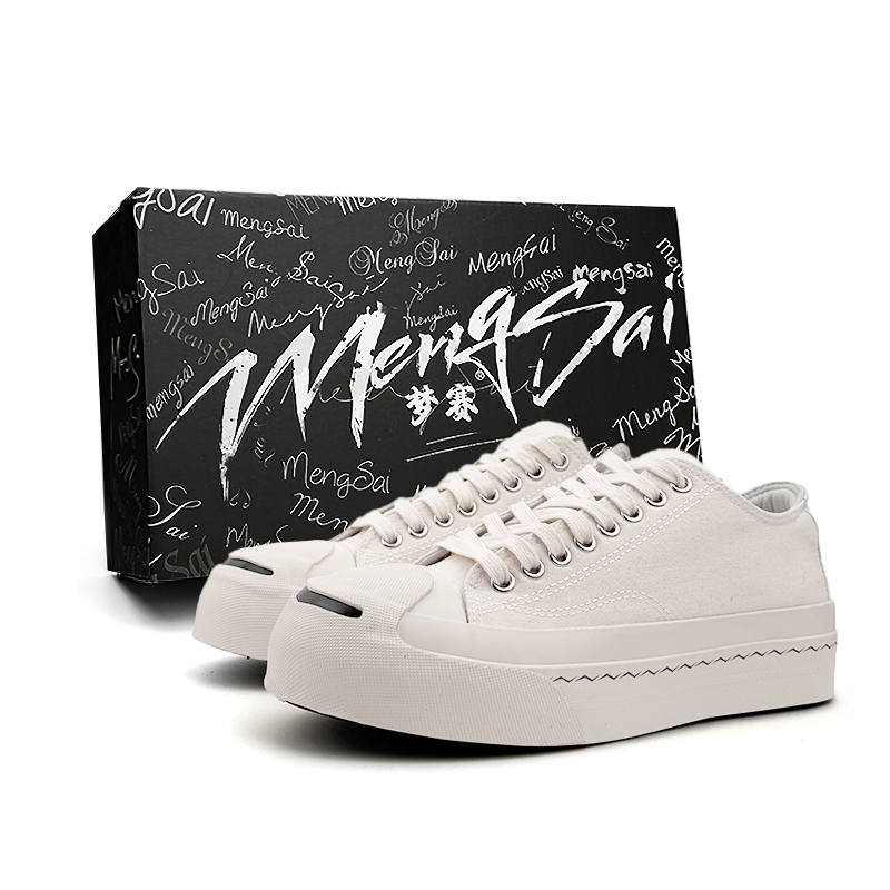 Mengsai Abrasion Resistant Balance Support Abrasion Resistant Balance Support Low top Canvas Shoes Unisex Beige