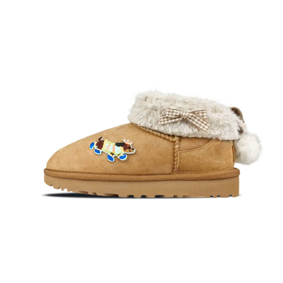UGG CLASSIC ULTRA MINI Thermal Ankle Length Snow Boots Women's Brown