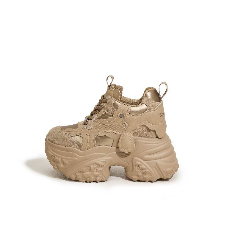 MILANLIANGE Height Increasing Low top Chunky Sneakers Women's