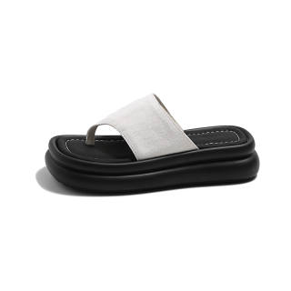 MIS. DANNY Abrasion Resistant Flip Flops Women's Black/Beige/Pink/Cow