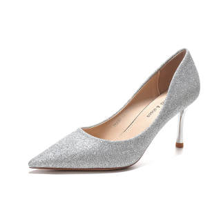 HKCP Pu Slim Heel High Heels 7.5cm Women's