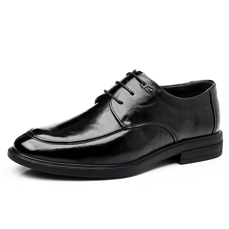 POPULAR ROUSE PR Top Grain Cow Leather Dress Shoes Men's Black