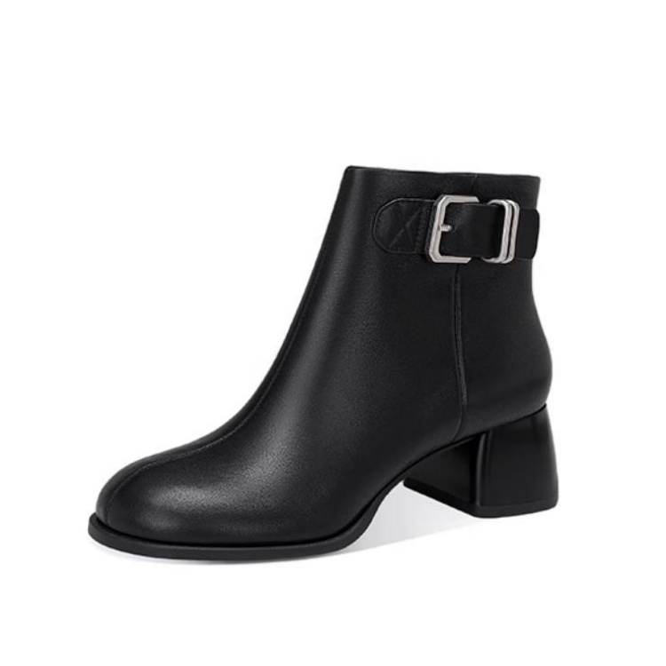 JESSICA SOPHIA Sheepskin Ankle Boots 4.5cm Women's