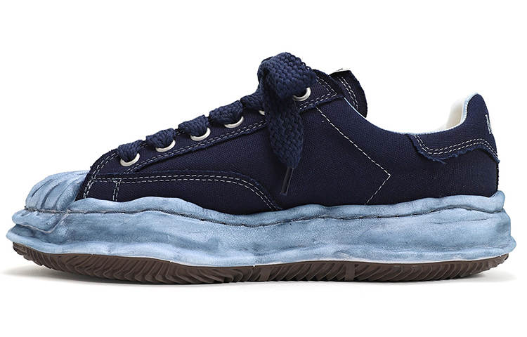 MIHARA YASUHIRO Maison MIHARA YASUHIRO Blakey OG Sole Canvas Low Over Dye Navy