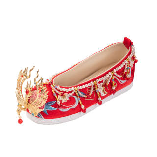 WUXIUYUAN Casual Shoes Women's Red