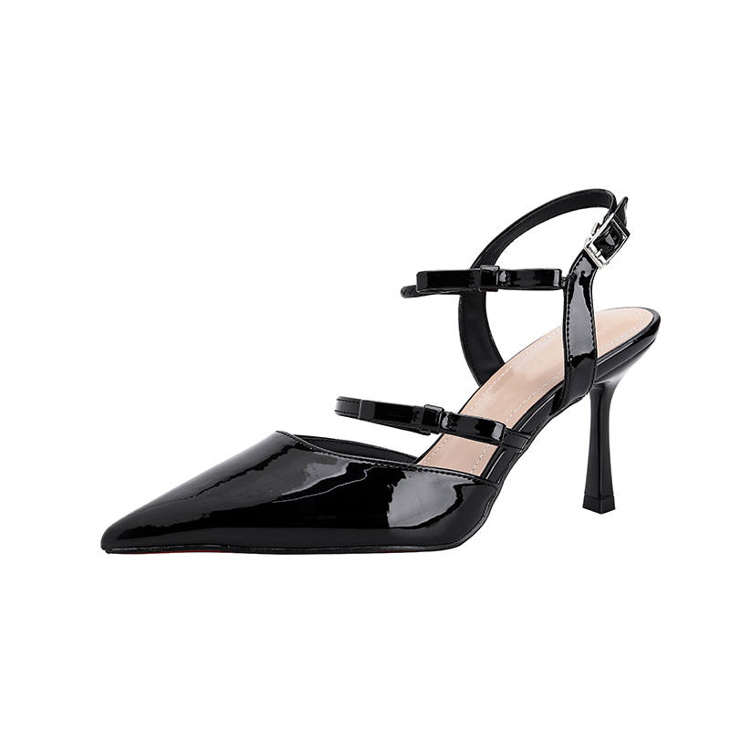 YAFEI XUANYU Patent Leather Slim Heel High Heels Women's