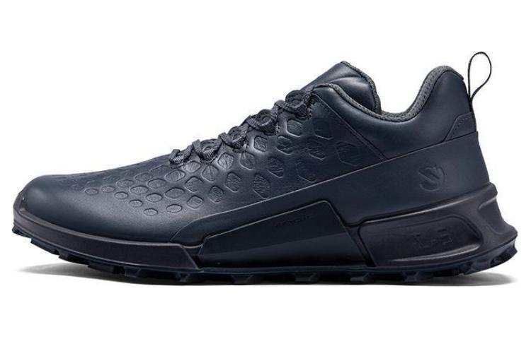 Ecco Step 2.1 Series Cow Leather Low top Casual Shoes Men's Dark Blue