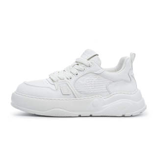 BULLKVIE Low top Skateboard Shoes Men's White