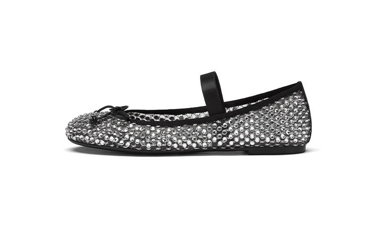 73Hours Jenny Exclusive Fabric Chunky Heel Mary Jane Shoes 0.5cm Women's
