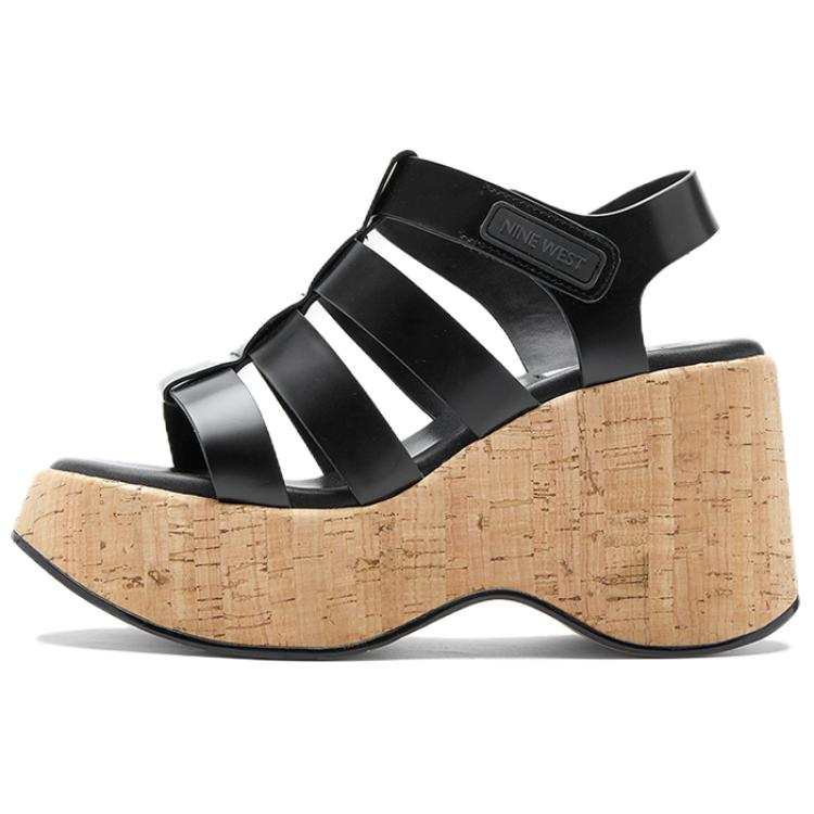 NINE WEST Cow Leather One Strap Sandals Women's