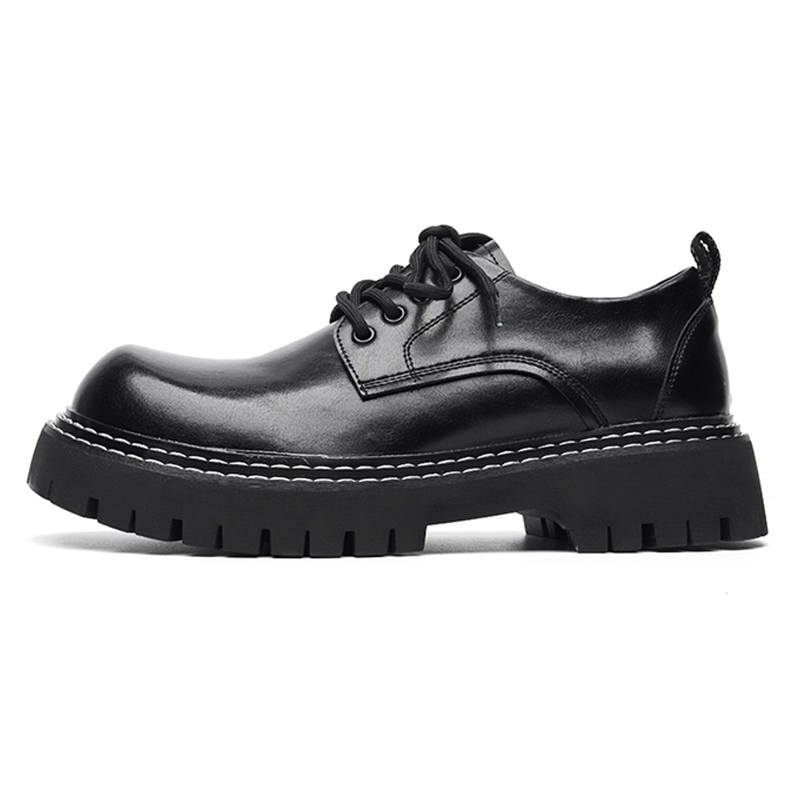 ZONEJOY Versatile Casual Shoes Chunky Derby Shoes Men's Black