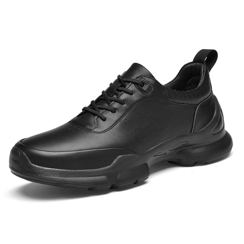 GONGNIULEITING Top Grain Cow Leather Men's Casual Shoes Men's