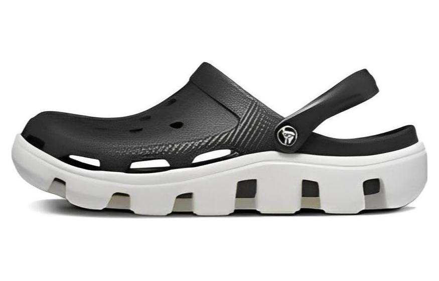 Crocs Crocs Duet Beach Sandals Black White