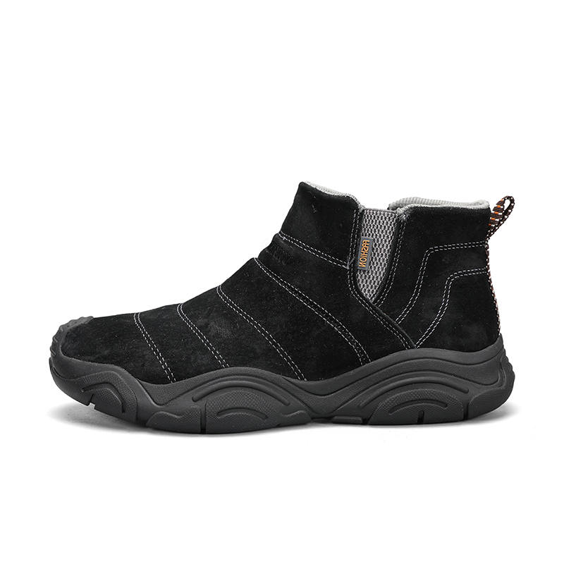 DUNNU Top Grain Pig Leather Thermal Abrasion Resistant Slip Resistant Thermal Abrasion Resistant Slip Resistant Short