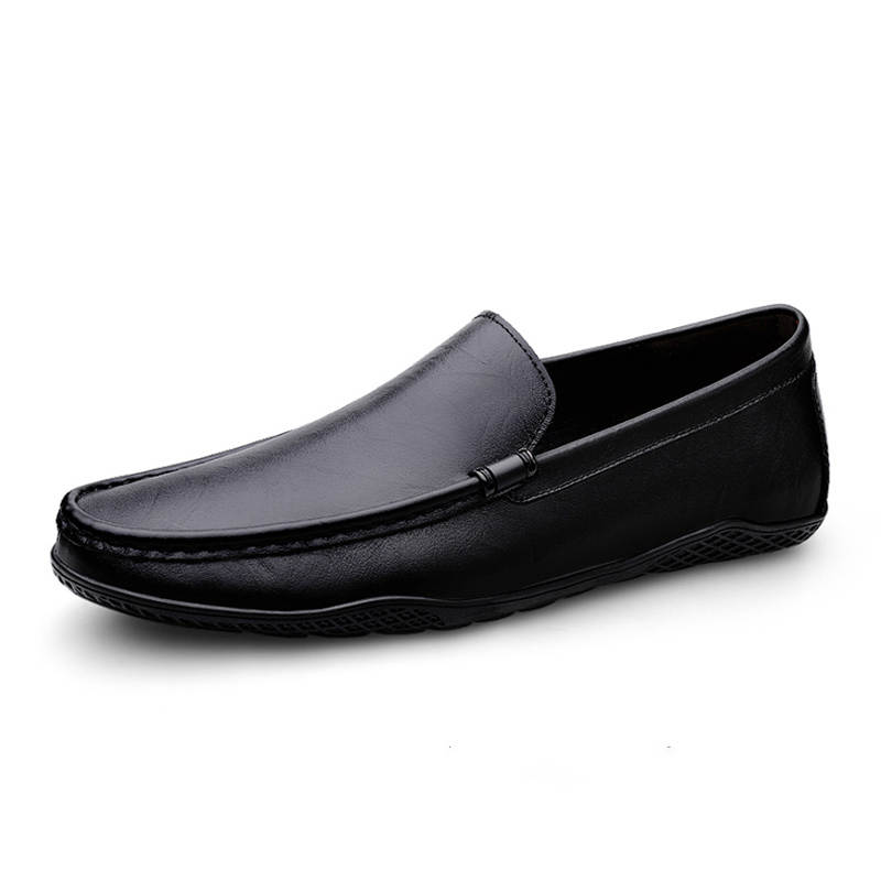 Devanro Devanro Casual Leather Shoes Men's Low Top