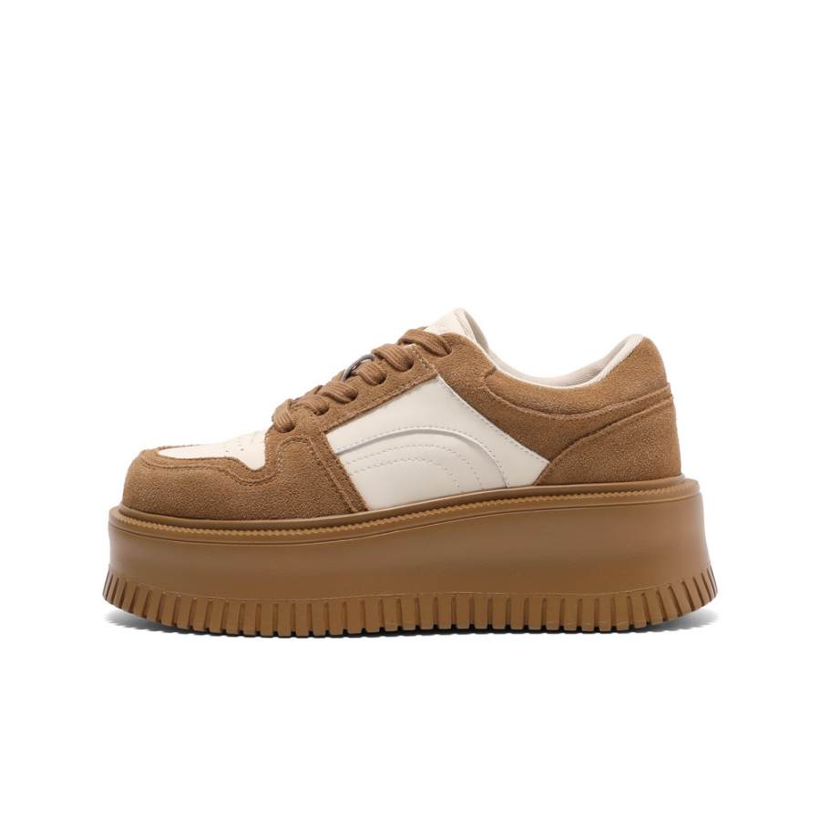 BELLE Thermal Slip Resistant Height Increasing Low top Skateboard Shoes Women's