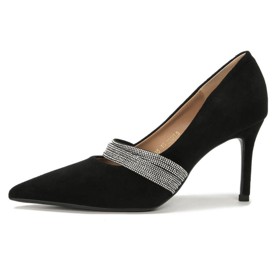 Bamiti Like Walking On A Level Surface Microfiber Leather Slim Heel High Heels 8cm Women's